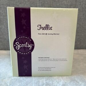 Scentsy TRELLIS Wax Warmer Retired Full Size Tuscan Golden Brown DSW-TREL